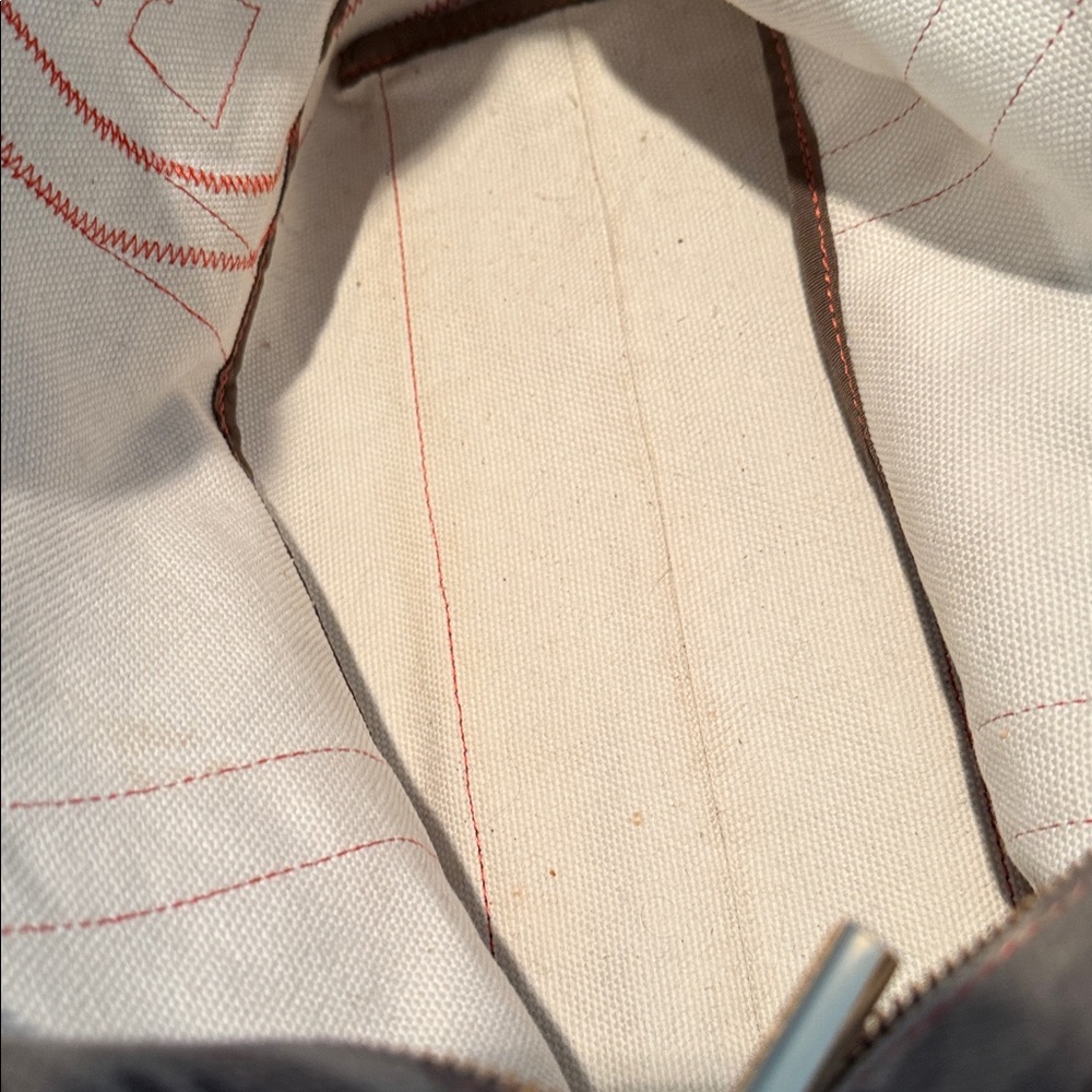 Tory Burch Zipper Canvas Camo Tote Bag 

. - Picture 4 of 7